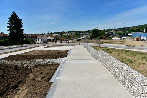 Le boulevard urbain est ouvert à la circulation