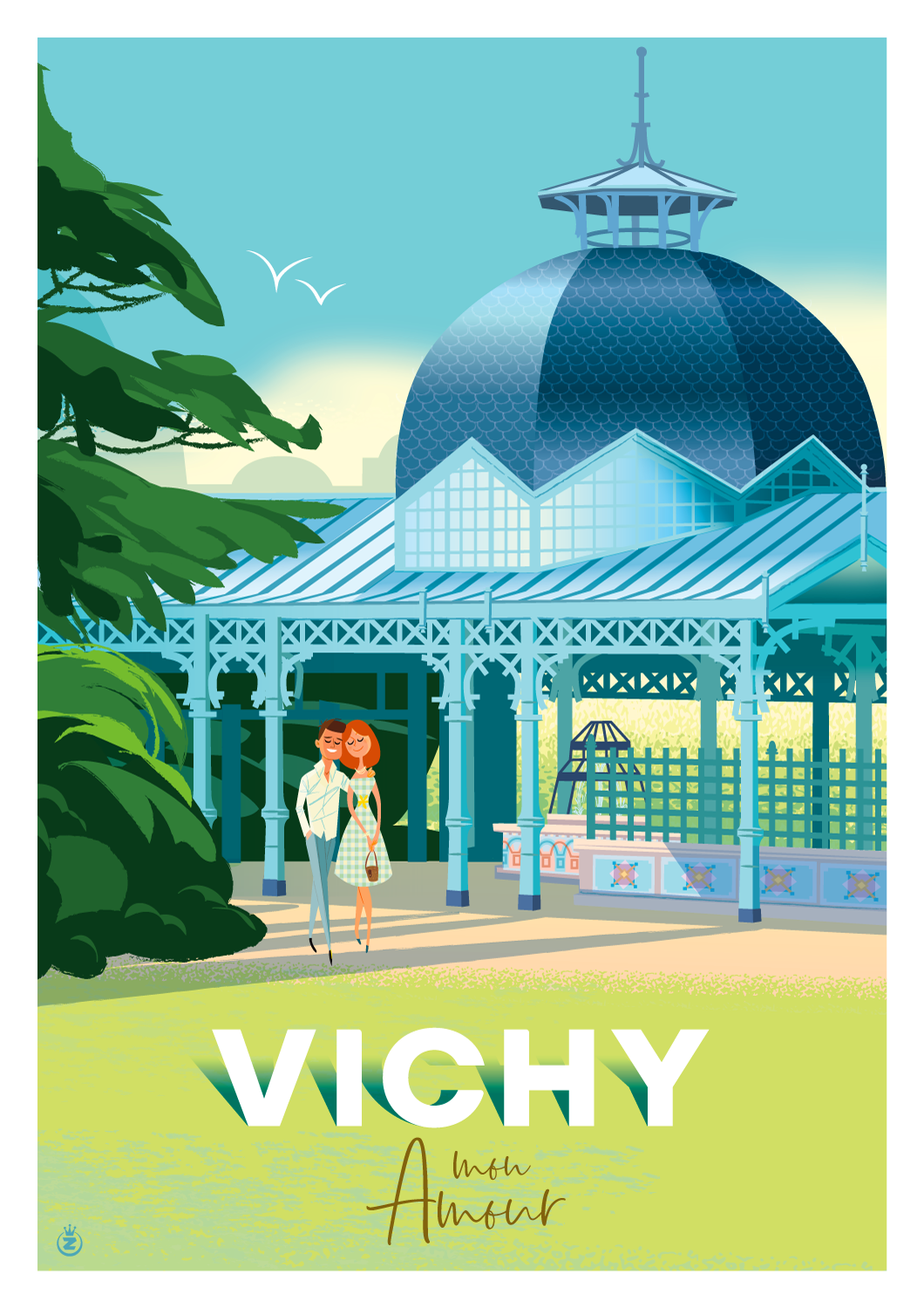 Vichy mon amour - Affiche Monsieur Z Vichy 2020