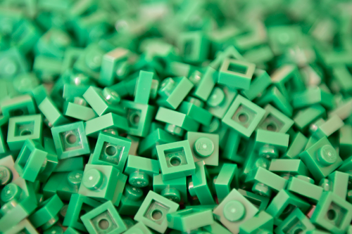 briques Legos vertes