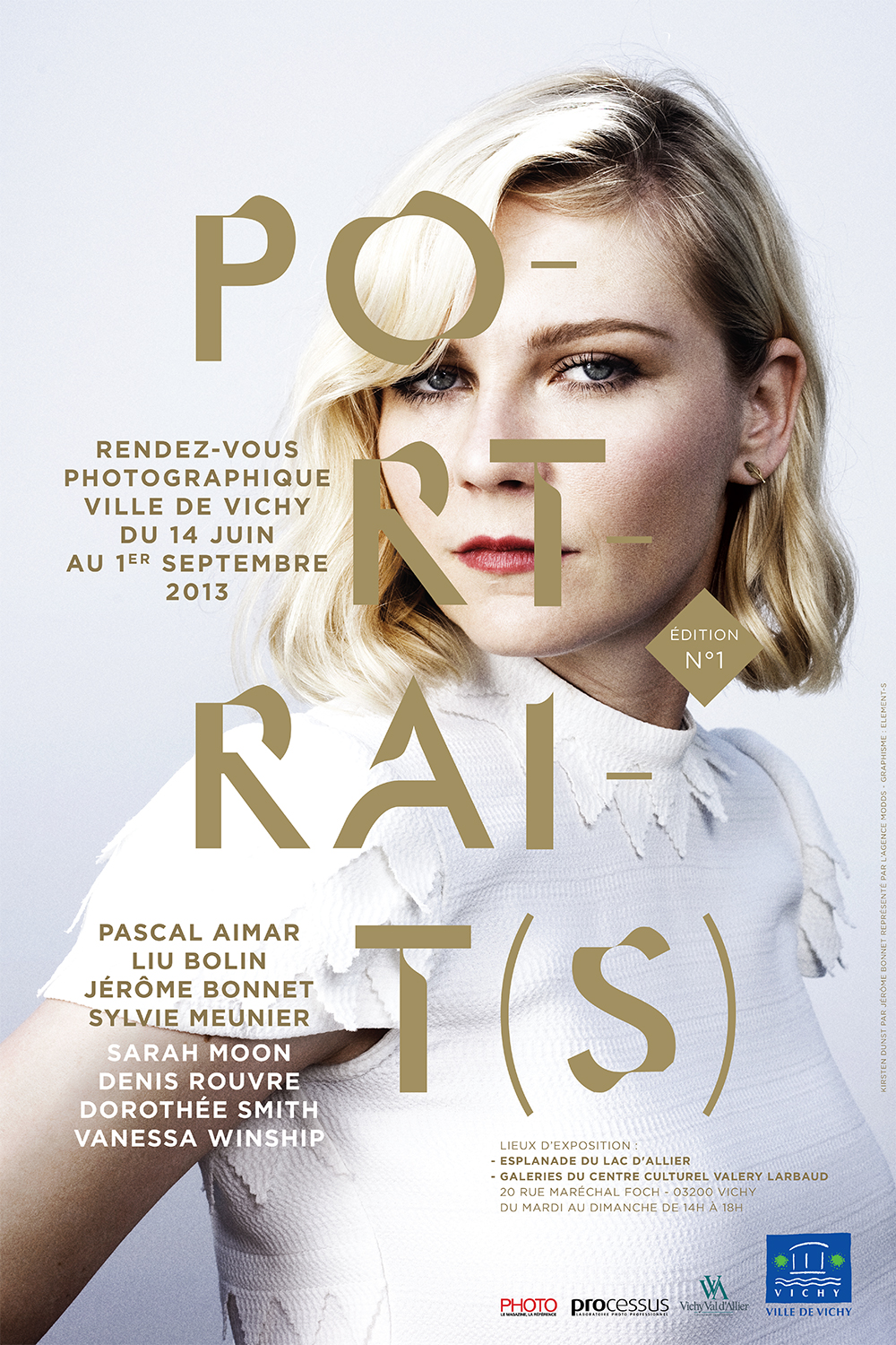 Vichy Affiche Portraits photographie Festival exposition rencontres