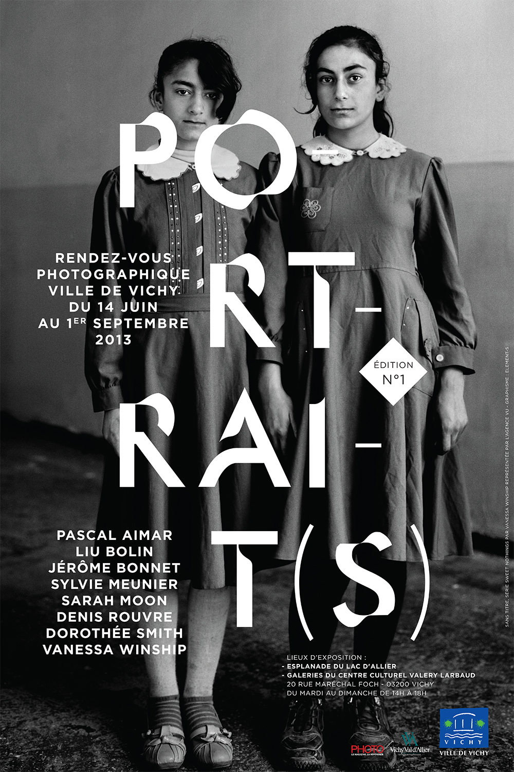 Vichy Affiche Portraits photographie Festival exposition rencontres