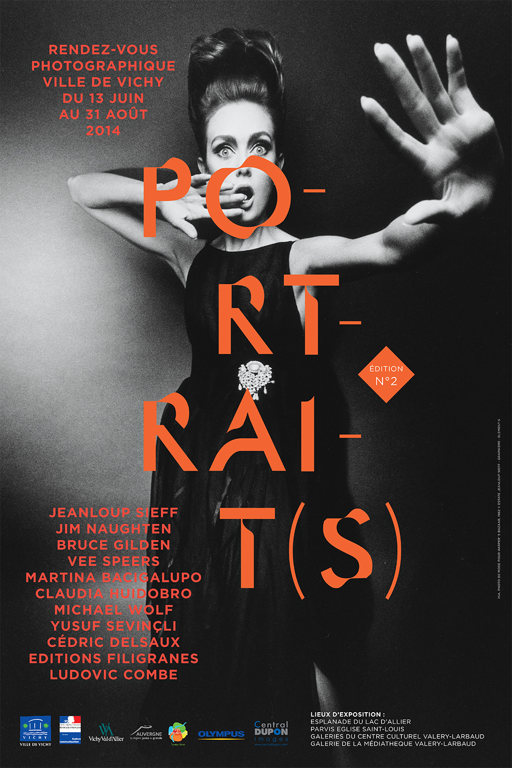 Vichy Affiche Portraits photographie Festival exposition rencontres