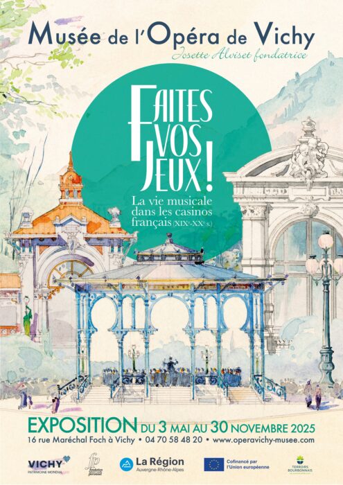 Musée de l'Opéra de Vichy  Josette Alviset fondatrice
Faites vos jeux La vie musicale dans les casinos français. Exposition du 3 mai au 30 novembre 2025